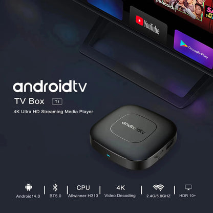 MORTAL T1 Android TV Box 4K Ultra HD Wi-Fi 6