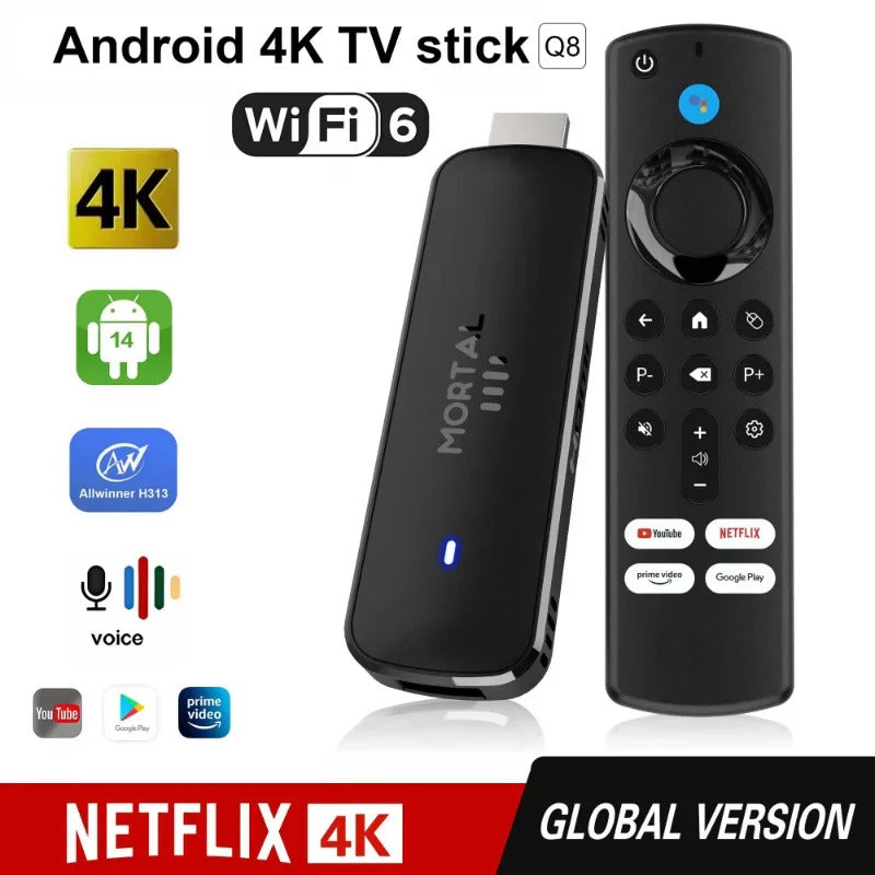 Mortal TV Stick Q8 Android 14